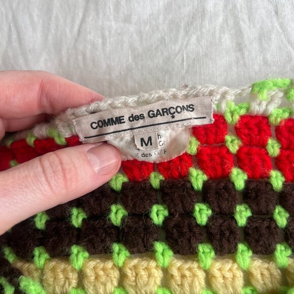 Comme des Garcons Knit Acrylic Sweater Multicolor Designer Rare - Picture 2 of 6
